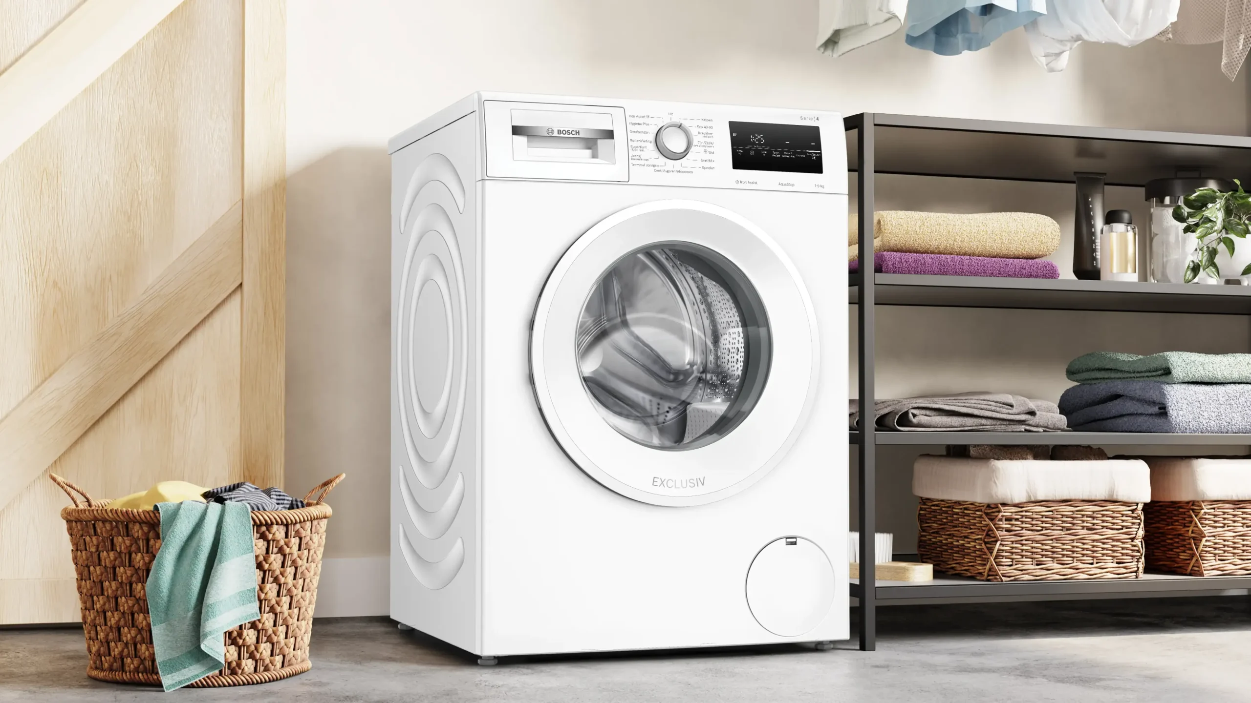 Serie 4 Wasmachine, voorlader 9 kg max. 1400 rpm