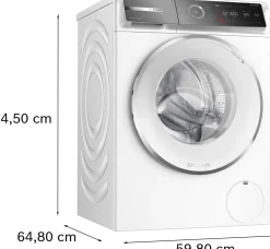 Serie 8 Wasmachine, voorlader 10 kg max. 1600 rpm