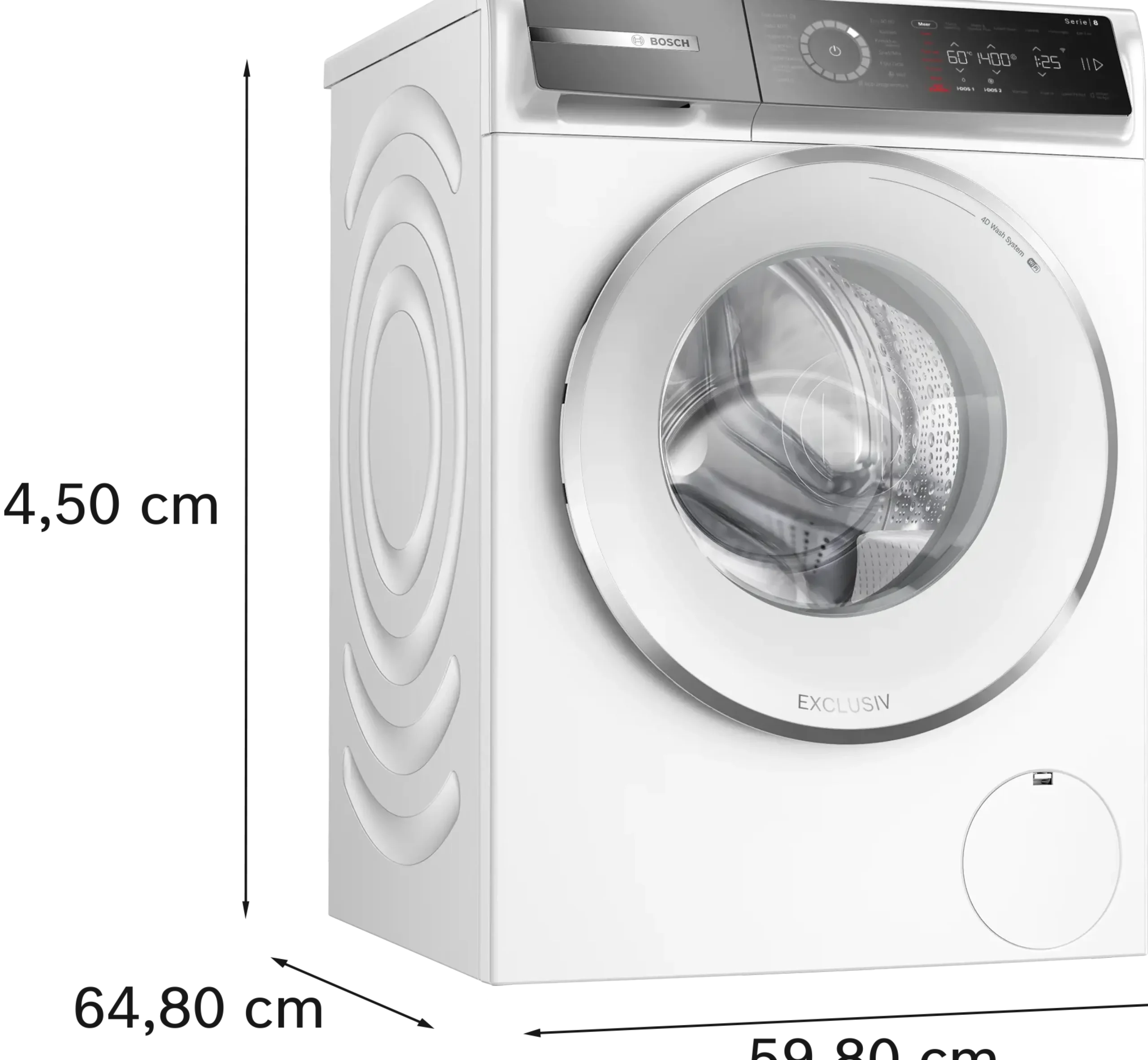 Serie 8 Wasmachine, voorlader 11 kg max. 1400 rpm