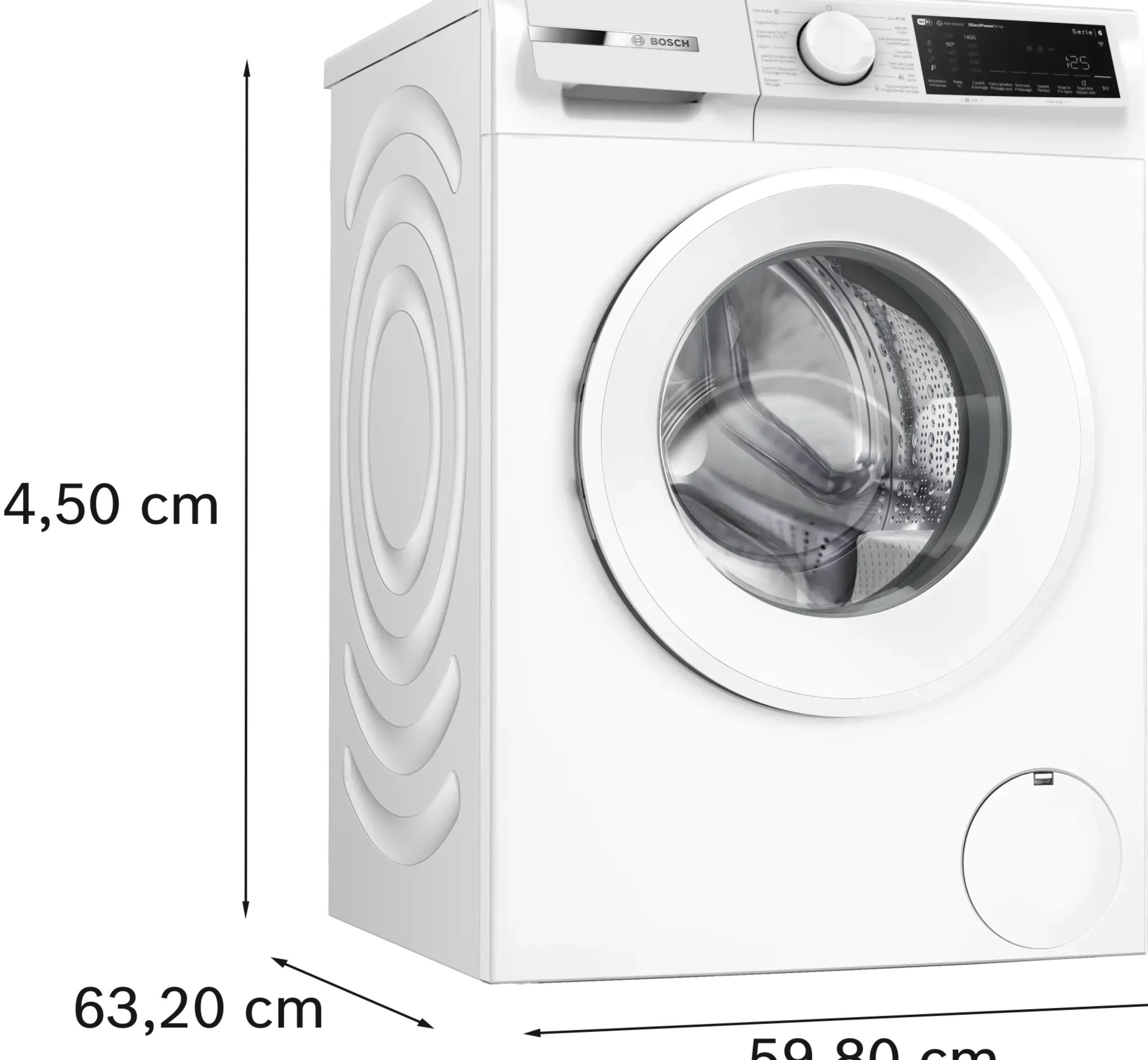 Serie 6 Wasmachine, voorlader 8 kg max. 1400 rpm