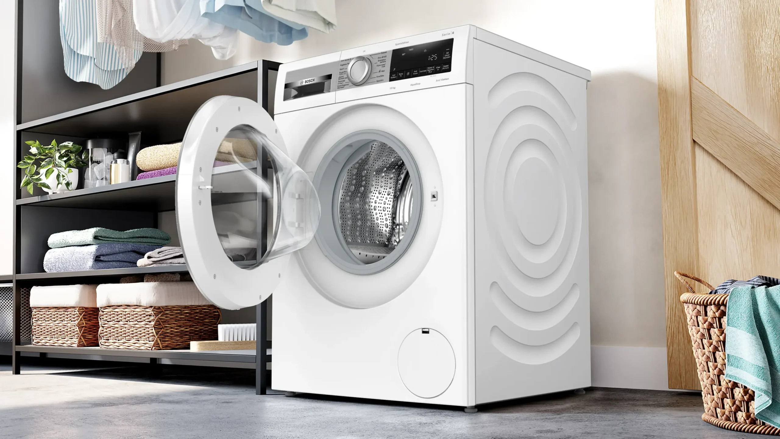 Serie 6 Wasmachine, voorlader 9 kg max. 1400 rpm
