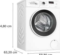 Serie 2 Wasmachine, voorlader 8 kg max. 1400 rpm