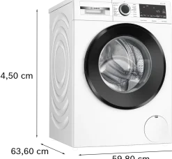 Serie 6 Wasmachine, voorlader 9 kg max. 1600 rpm