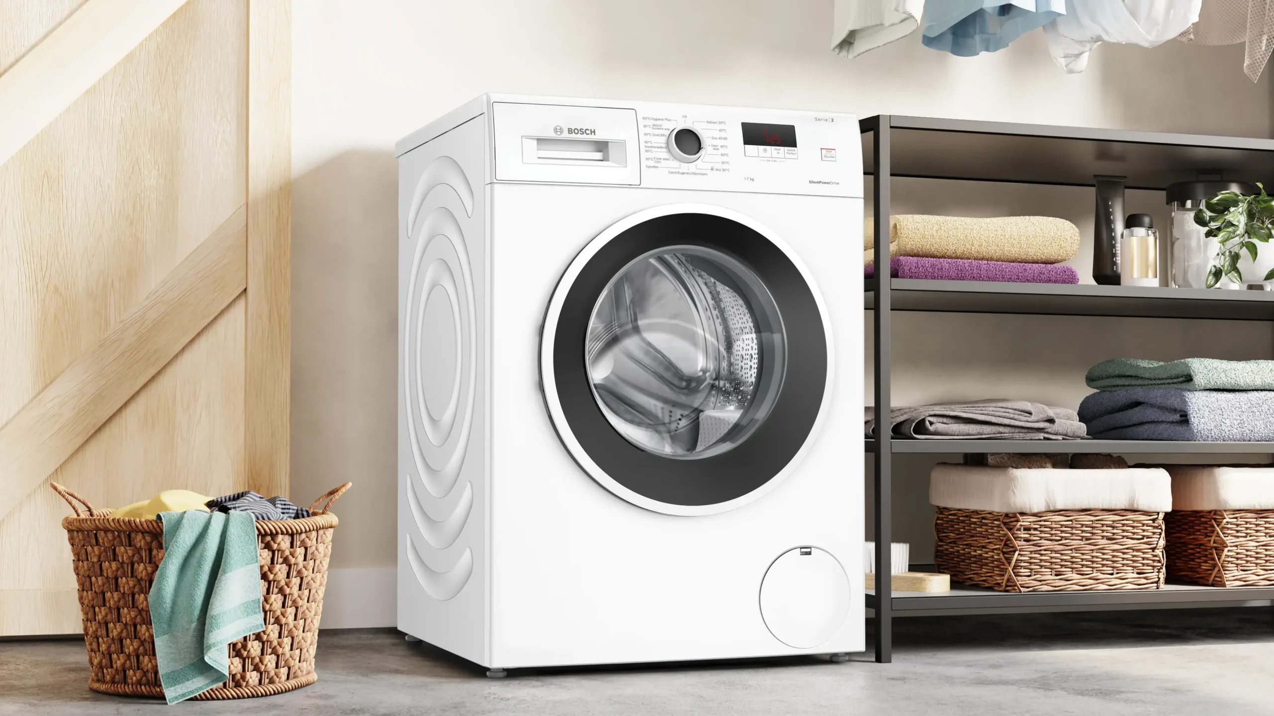 Serie 2 Wasmachine, voorlader 7 kg max. 1400 rpm