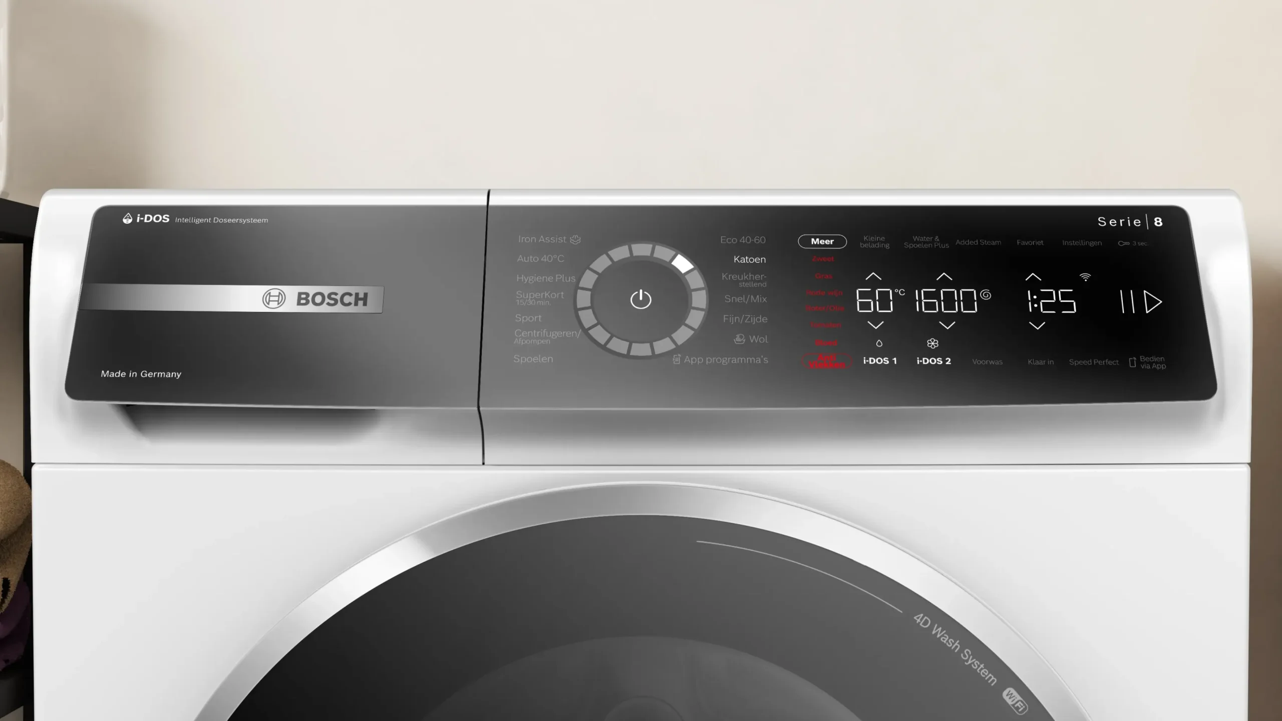 Serie 8 Wasmachine, voorlader 11 kg max. 1600 rpm