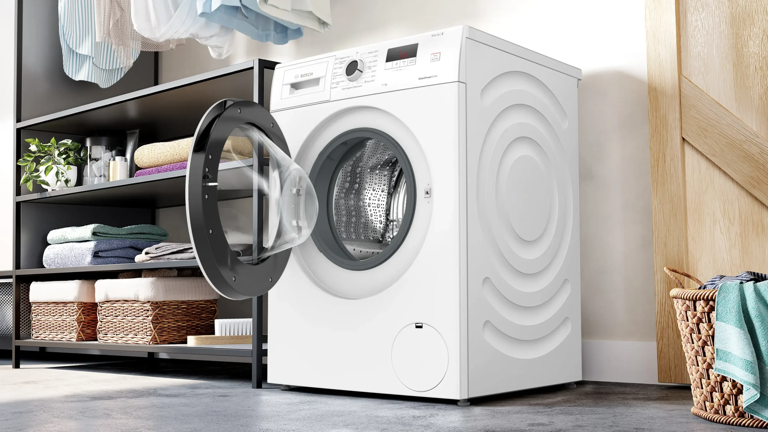 Serie 2 Wasmachine, voorlader 7 kg max. 1400 rpm