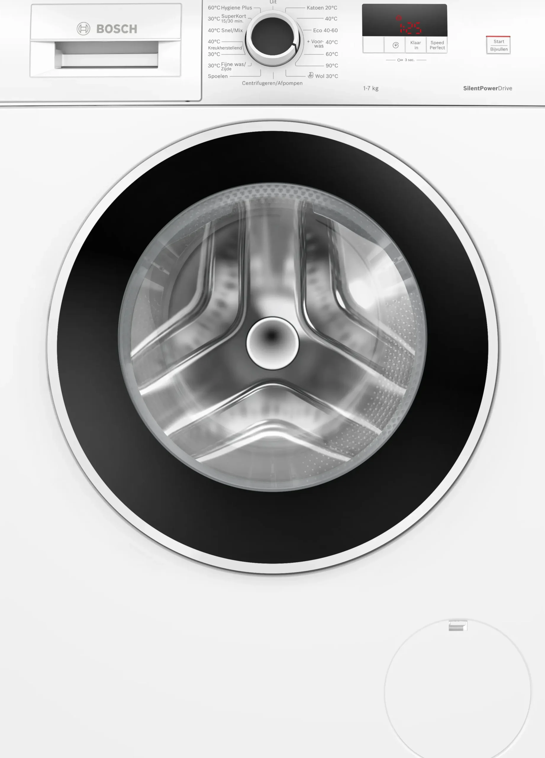 Serie 2 Wasmachine, voorlader 7 kg max. 1400 rpm