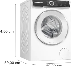 Serie 6 Wasmachine, voorlader 9 kg max. 1600 rpm