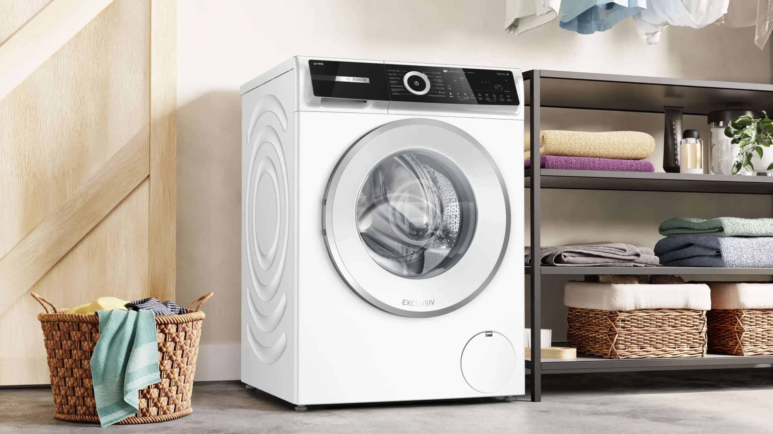 Serie 6 Wasmachine, voorlader 9 kg max. 1600 rpm