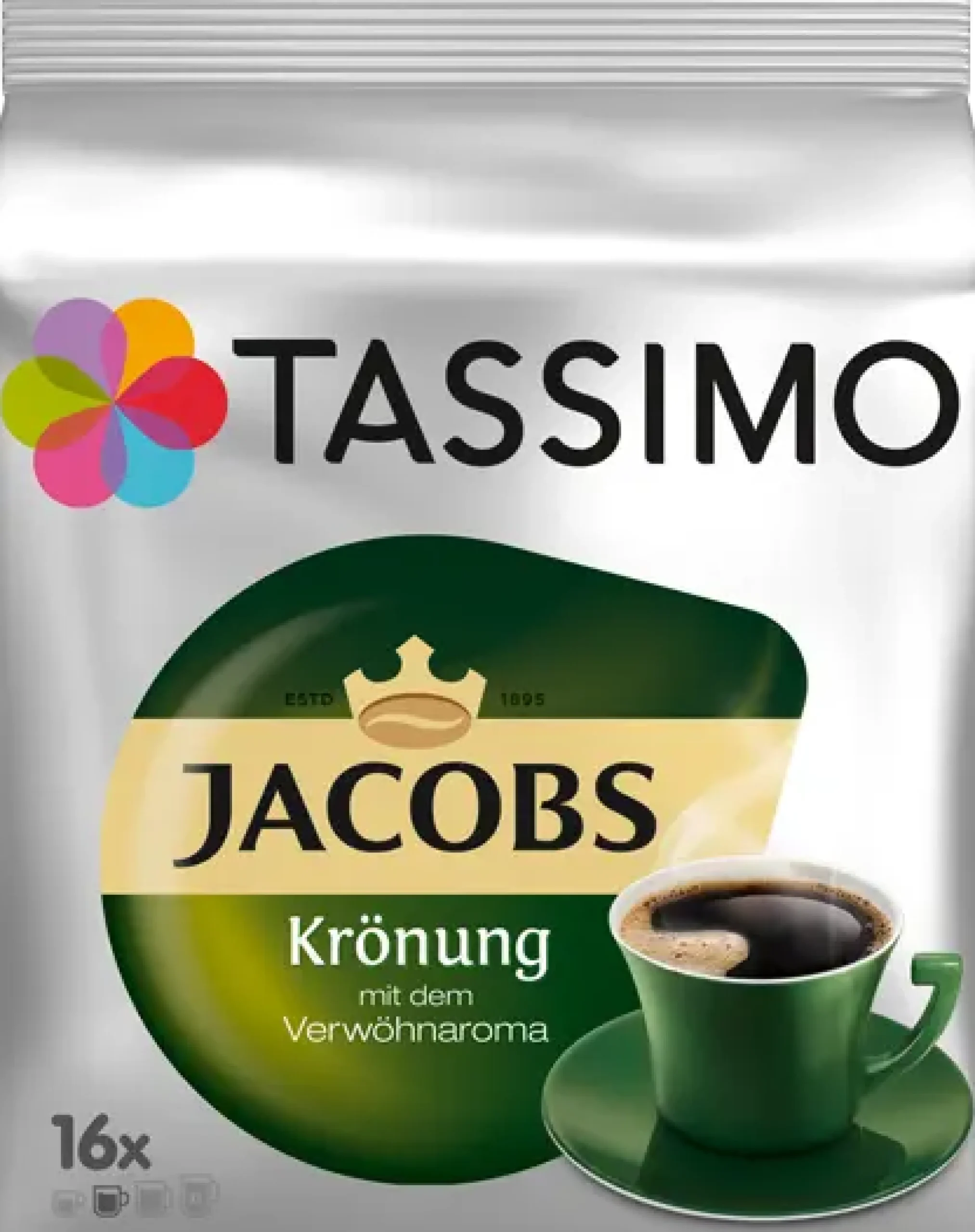 00467142 Tassimo T-Discs: Jacobs koffie Inhoud: 16 T-Discs
