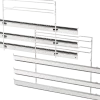 11005093 Telescooprails voor bakovens (3 bakniveaus)