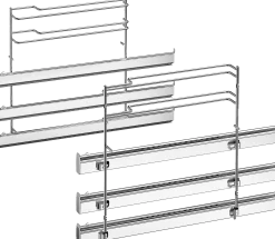 11005093 Telescooprails voor bakovens (3 bakniveaus)