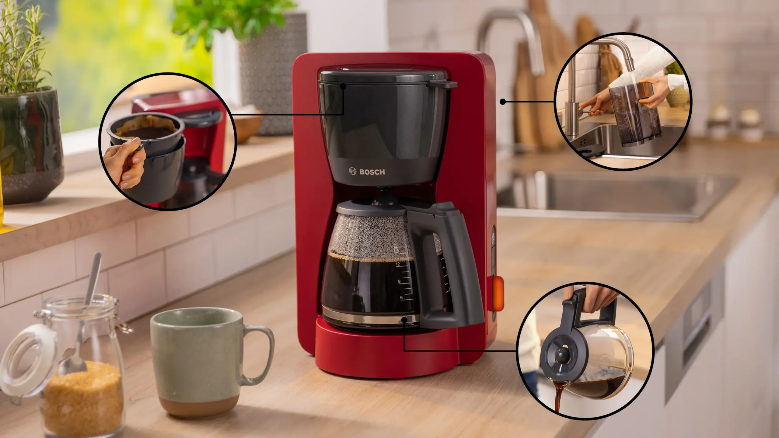 TKA3M134 Koffiezetter MyMoment Rood