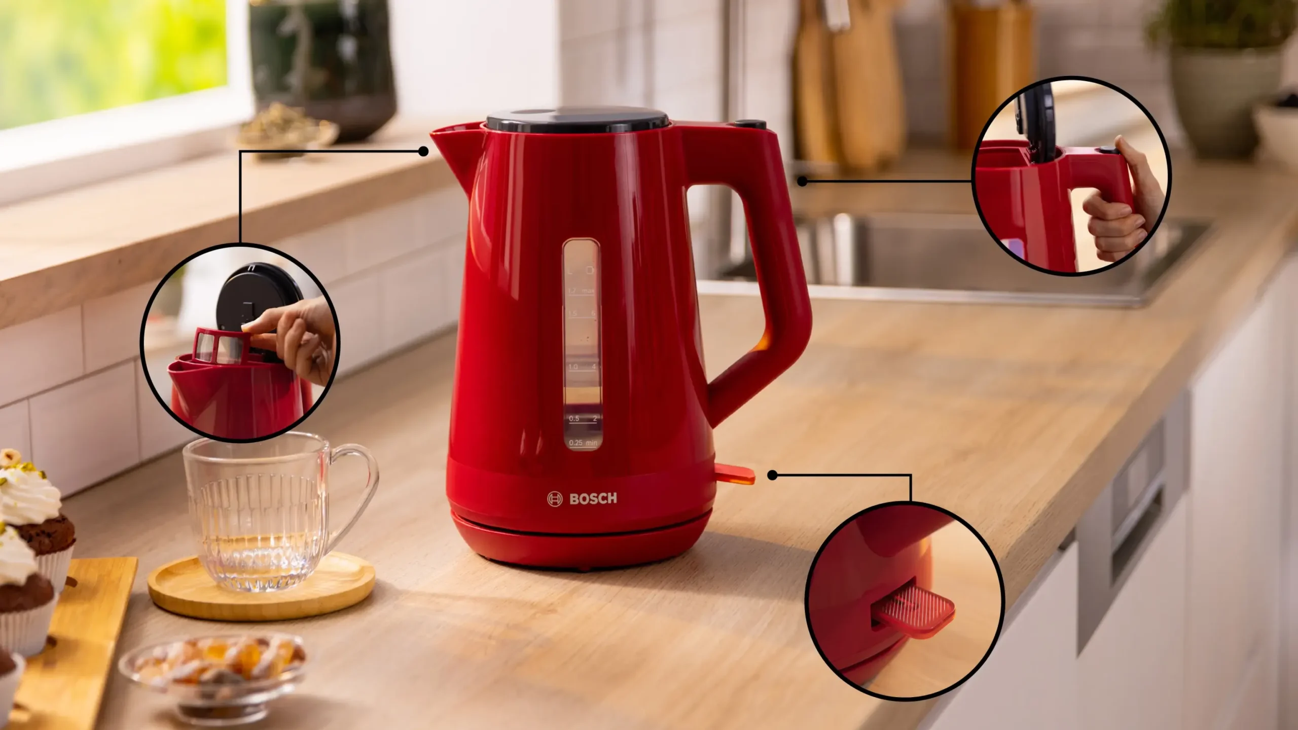 TWK1M124 Waterkoker MyMoment Rood