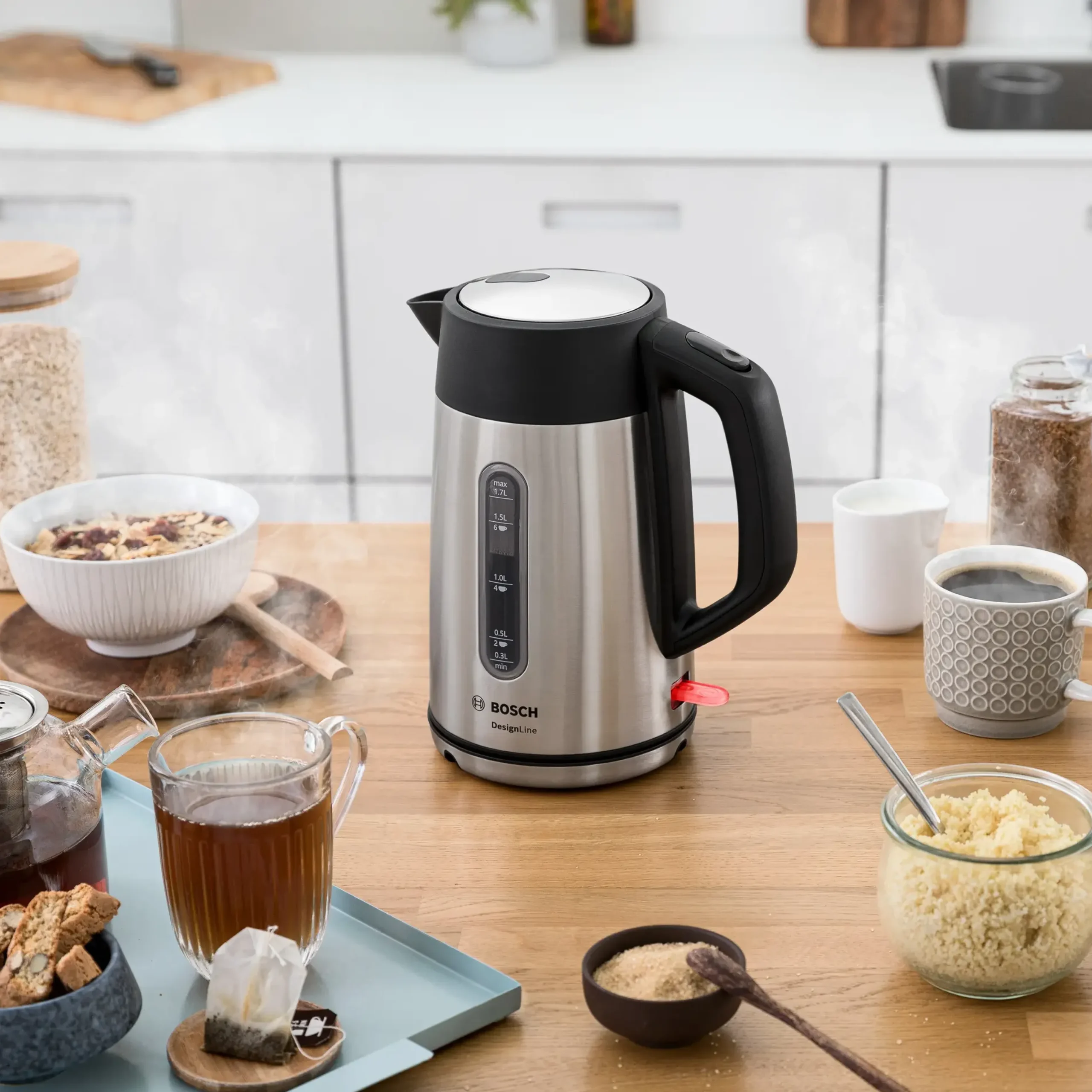 TWK4P440 Waterkoker DesignLine Roestvrij staal