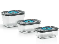 17005342 3 Vacuüm Opbergdozen voor ErgoMixx en VitaPower (0,9L, 1,2L en 1,7L)