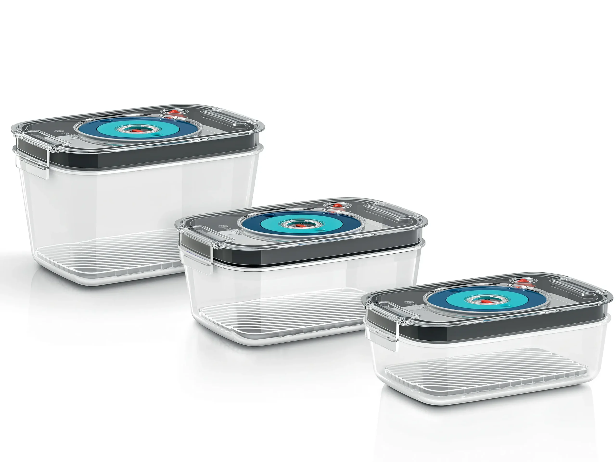 17005342 3 Vacuüm Opbergdozen voor ErgoMixx en VitaPower (0,9L, 1,2L en 1,7L)